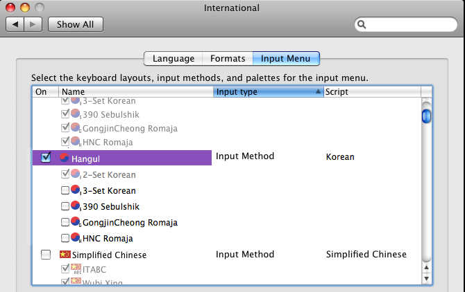 get korean keyboard on mac